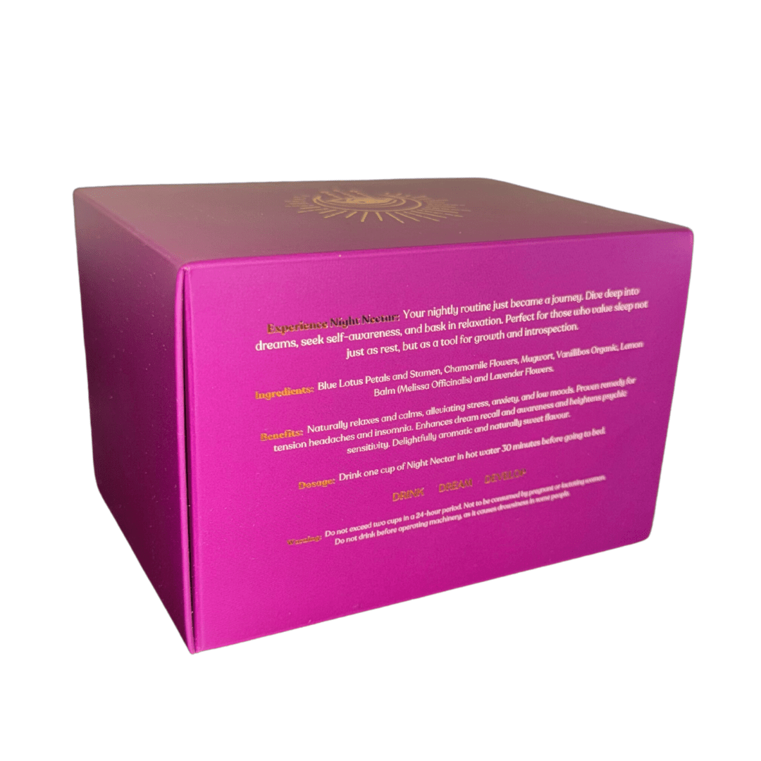 Hand - Made Box – 12 Tea Bags - | Night Nectar