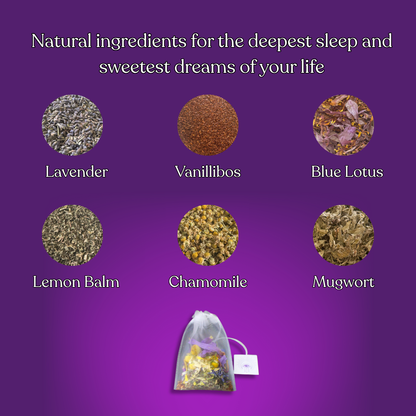 Premium Herbal Sleep Tea Bags (12 Pack) - Night Nectar